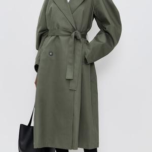 MEIMEIJ Oversized Trench Coat with Round Sleeves Oversized Trench Coat with Round Sleeves